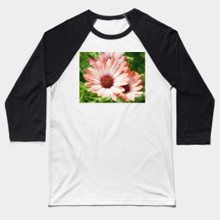 Macro Pink Cinnamon Tradwind Daisy Flower in the Garden Baseball T-Shirt